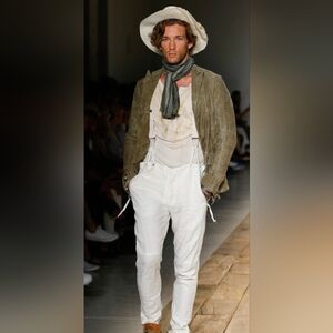 White Safari Mens Cotton Hat